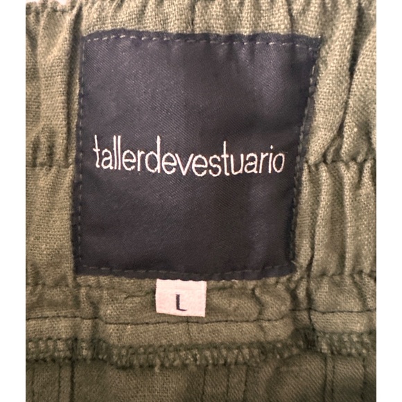 Tallerdevestuario of Colombia Green Adjustable Cotton Maxi Skirt, Lg - Picture 8 of 9